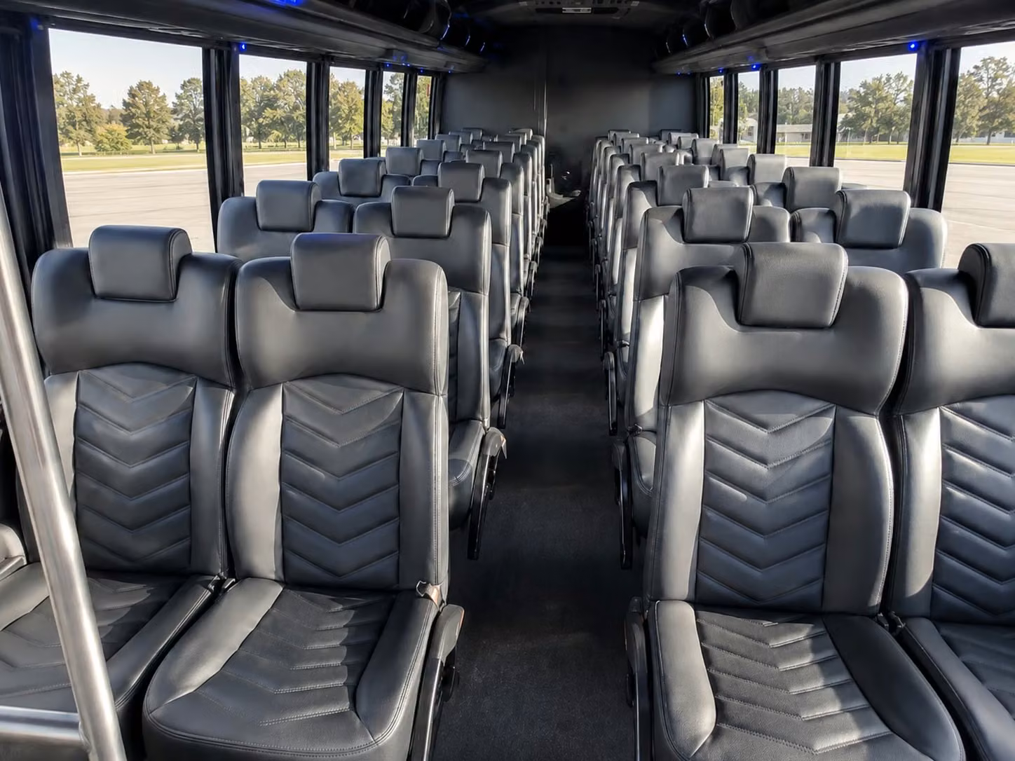 18 passenger minibus interior