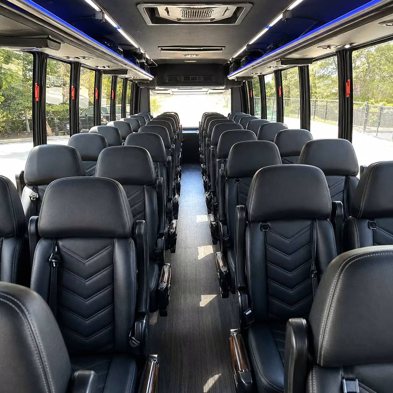 25 passenger minibus interior