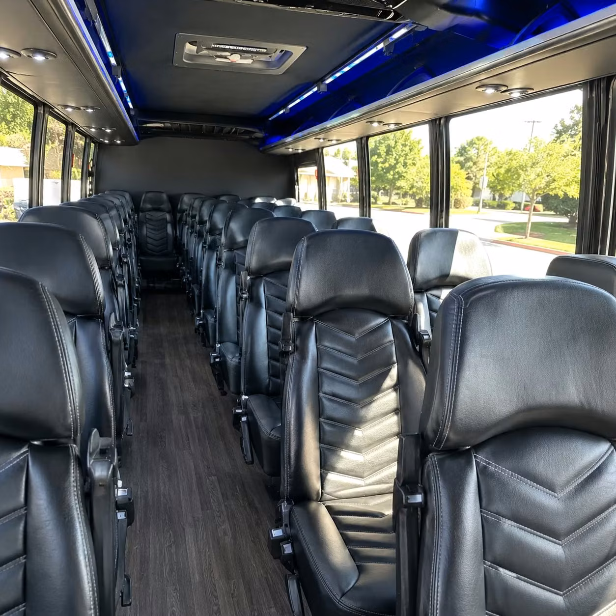 28 passenger minibus interior
