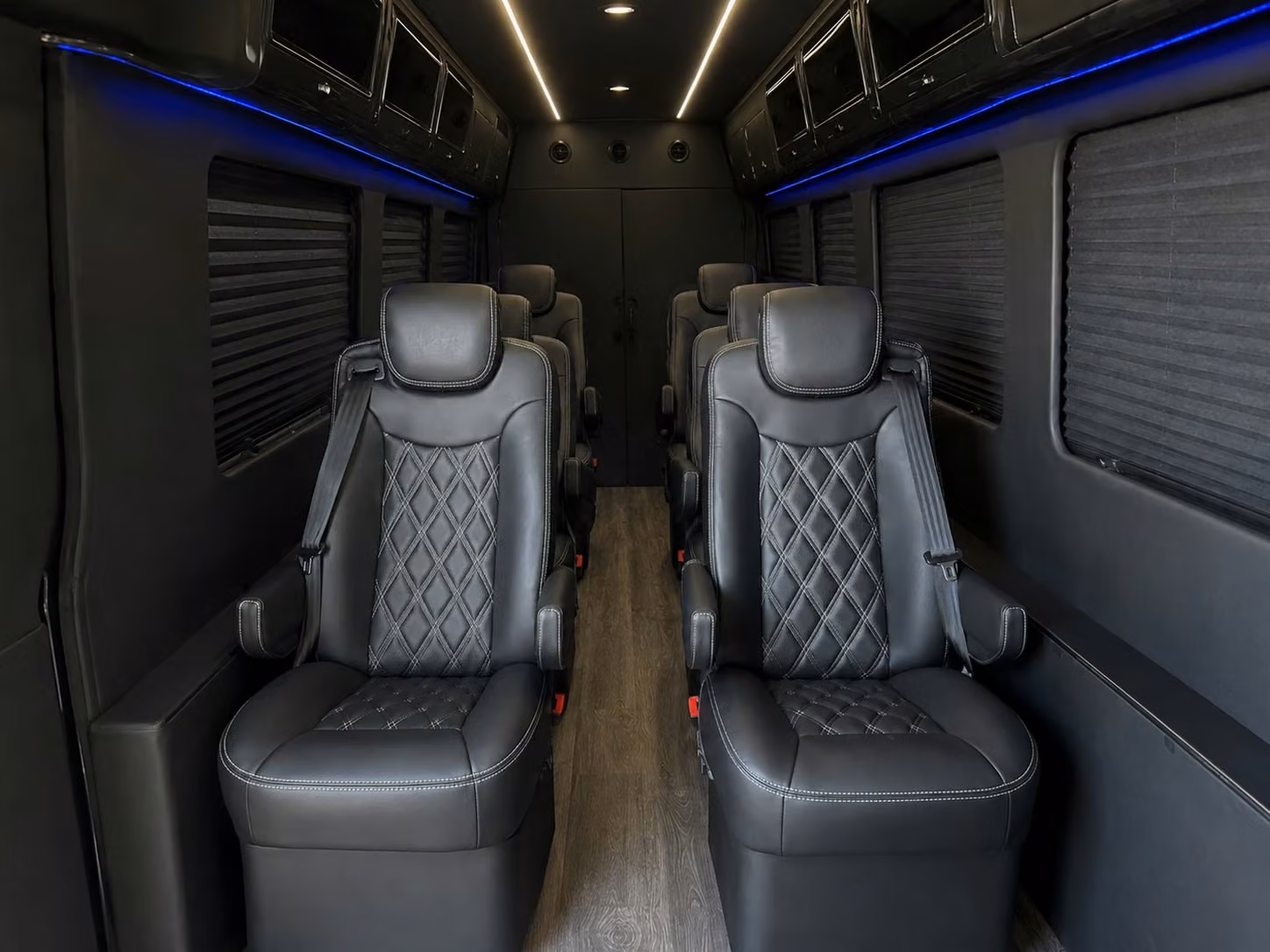 sprinter van with driver inside